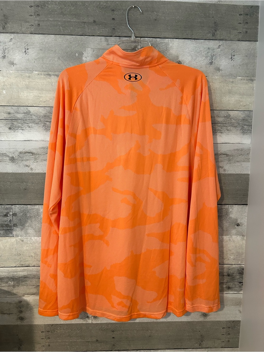 Under Armour Men’s Orange Long-Sleeve Half Zip - Picture 2 of 2